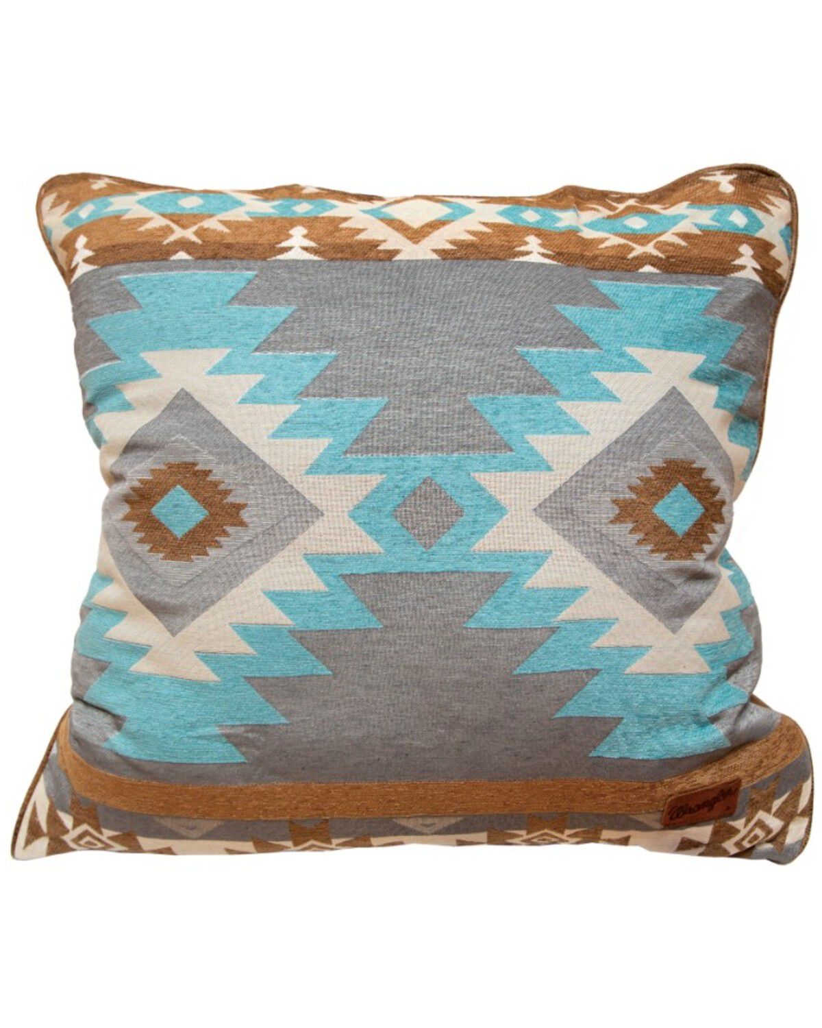 Image #1 - Wrangler Mesa Daybreak Southwestern Print Euro Pillow Sham Cover, Blue, hi-res