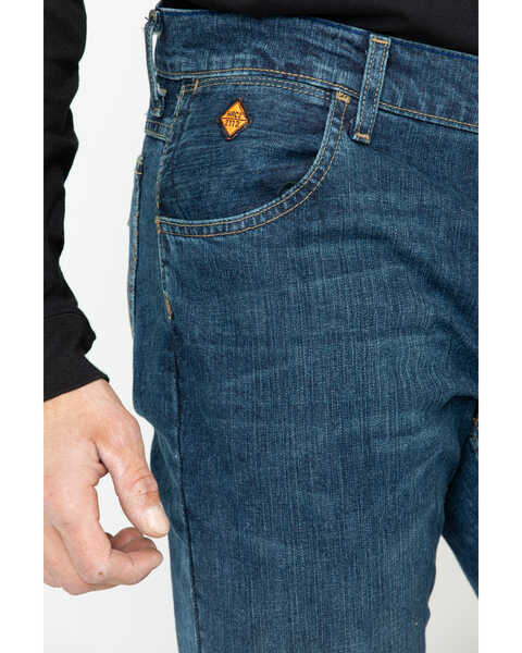 Image #4 - Wrangler Men's FR Advanced Comfort Slim Bootcut Work Jeans , Blue, hi-res
