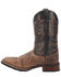 Image #3 - Laredo Men's Montana Western Boots - Broad Square Toe, Brown, hi-res
