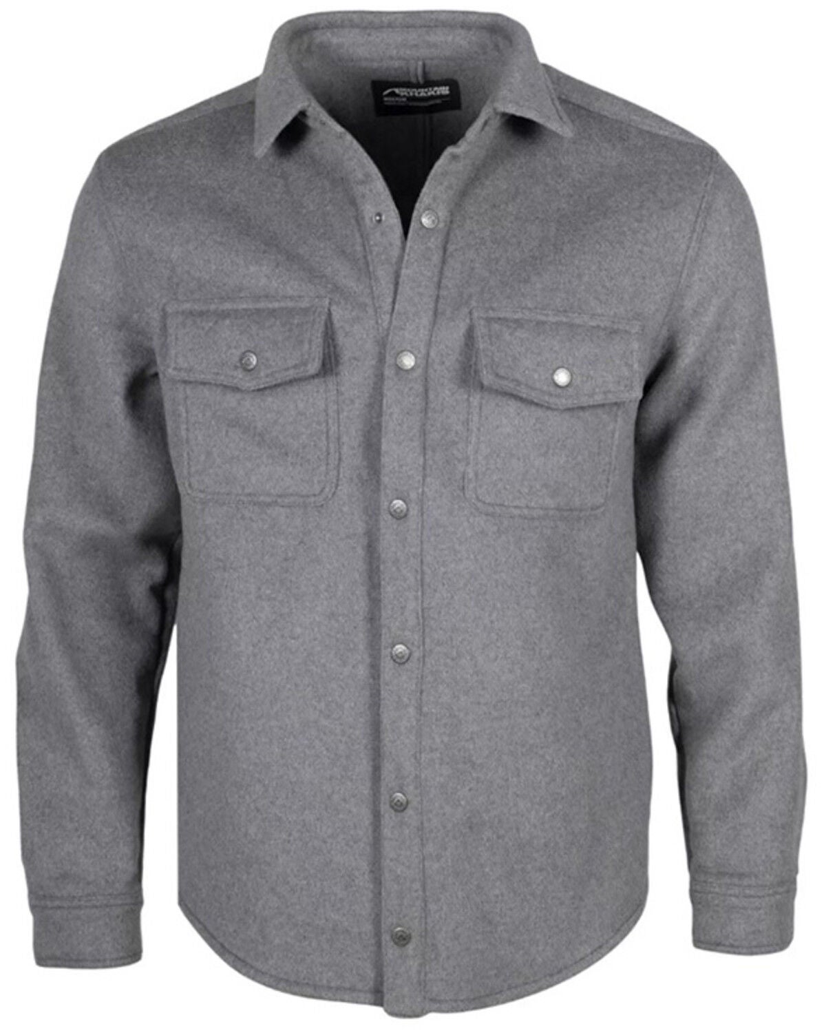 Mountain Khakis Men's Dover Wool Shirt Jacket, Grey, hi-res