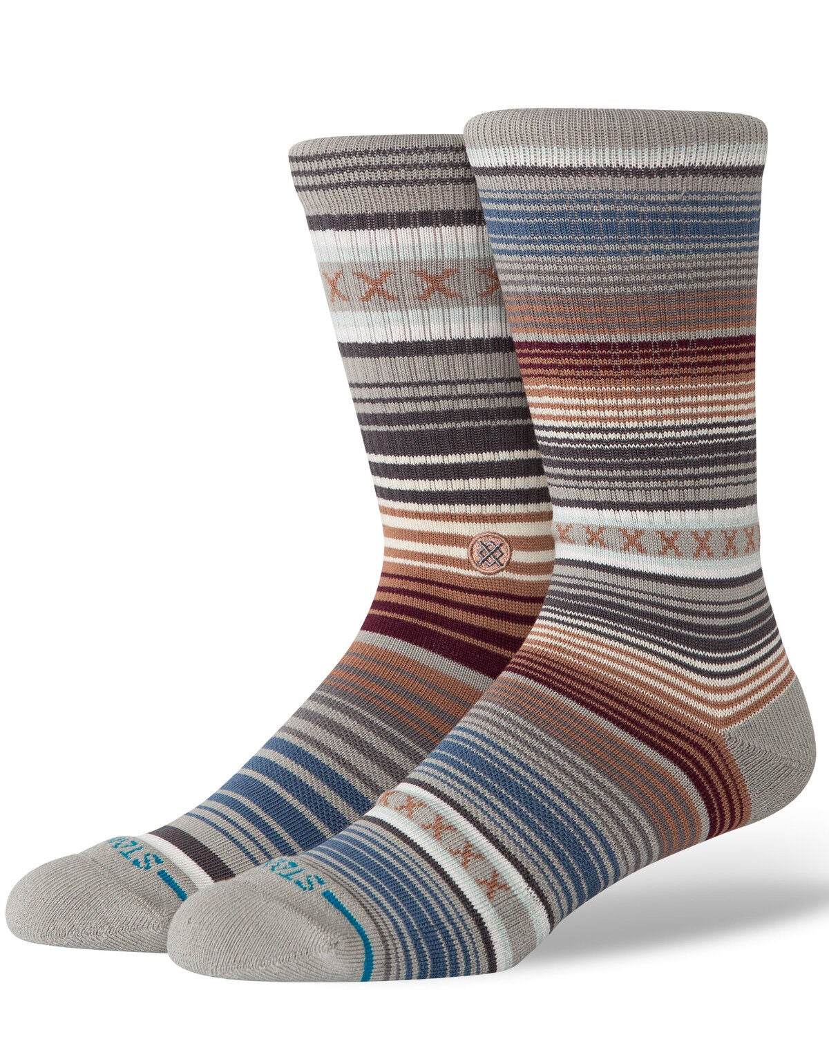 Image #1 - Stance Men's Curren Crew Socks, Multi, hi-res