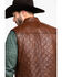 Image #5 - Scully Leatherwear Men's Quilted Leather Vest , , hi-res