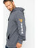 Image #4 - Hawx Men's Logo Sleeve Hooded Work Sweatshirt , Charcoal, hi-res