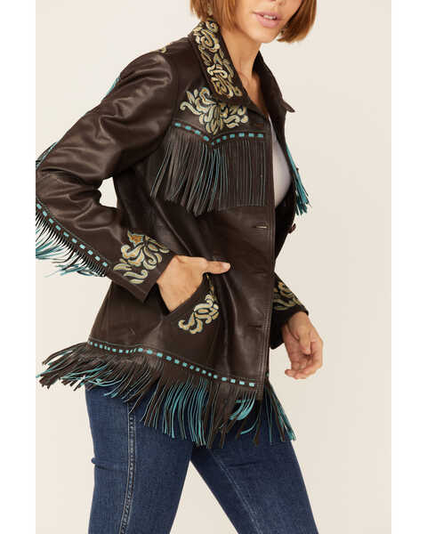 Scully Women's Embroidered Fringe Jacket