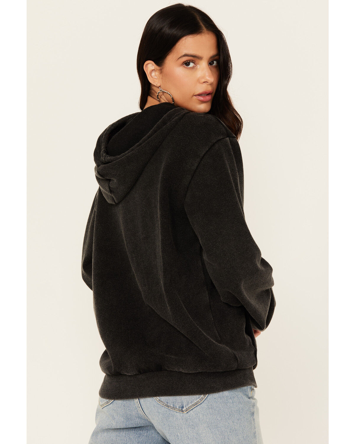 Image #4 - Youth in Revolt Women's Gone Country Studded Graphic Hoodie, Black, hi-res