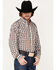 Ariat Men's Wrinkle Free Scout Plaid Print Button Down Western Shirt - Big , Blue, hi-res