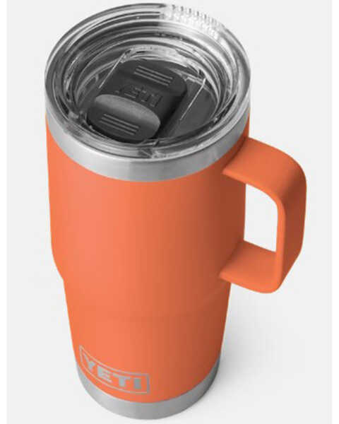 Image #3 - Yeti Rambler 20 oz Stronghold Lid Travel Mug - High Desert Clay , Light Orange, hi-res
