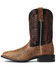 Image #2 - Ariat Men's Grizzly Elephant Print Sport Smokewagon Performance Western Boot - Broad Square Toe , Brown, hi-res