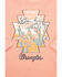 Image #2 - Wrangler Toddler Girls' Desert Logo Long Sleeve Graphic Shirt, Orange, hi-res