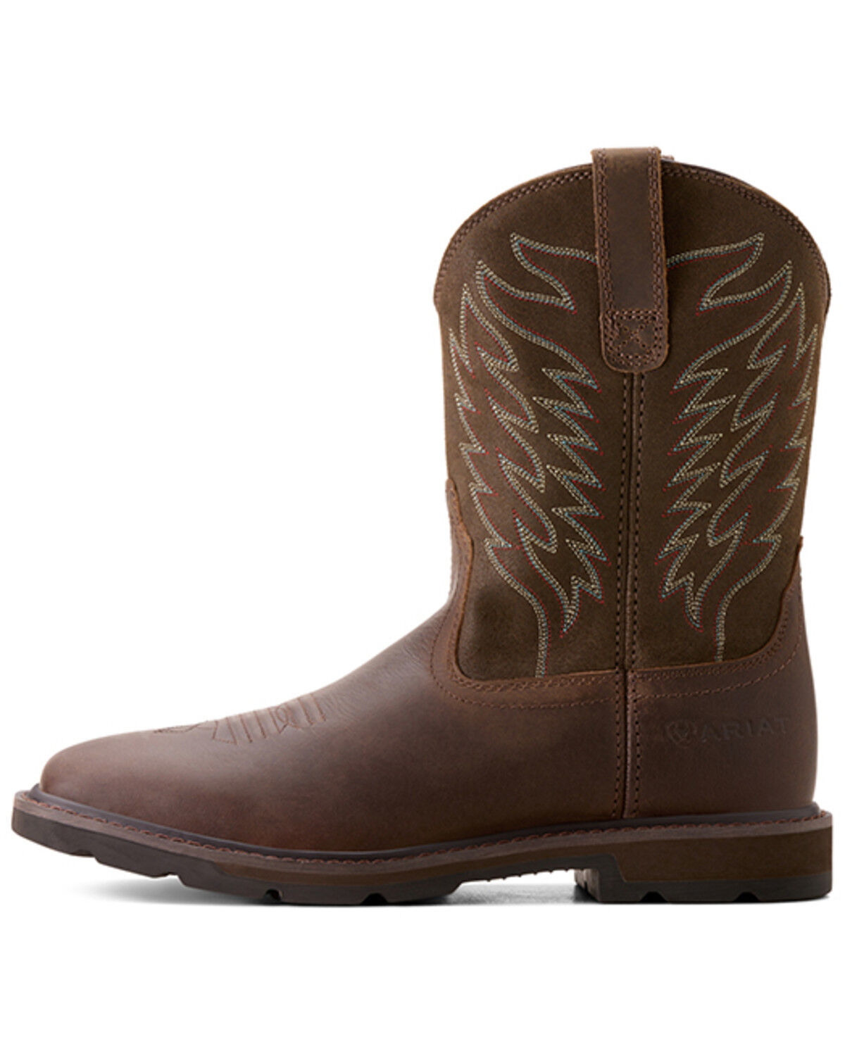 Image #2 - Ariat Men's Groundbreaker Western Work Boots - Soft Toe, Brown, hi-res