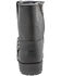 RideTecs Men's 7" Zipper Western Boots - Square Toe, Black, hi-res
