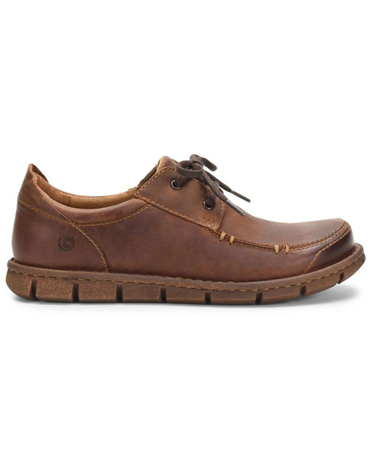 Image #2 - Born Men's Joel Causal Shoes - Moc Toe, Lt Brown, hi-res