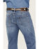 Hooey Men's Double Barrel Medium Wash Stackable Bootleg Jeans , Medium Wash, hi-res