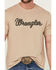 Image #3 - Wrangler Men's Rope Logo Short Sleeve Graphic Print T-Shirt , Tan, hi-res