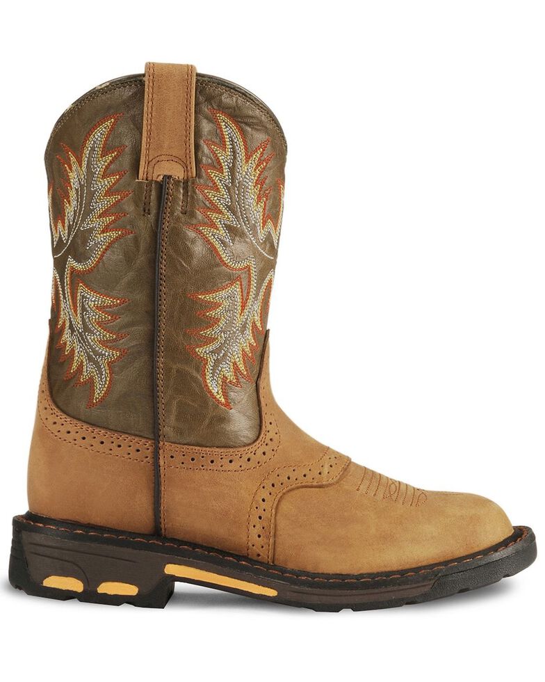 Ariat Youth Boys' Aged Bark Workhog Cowboy Boots Sheplers