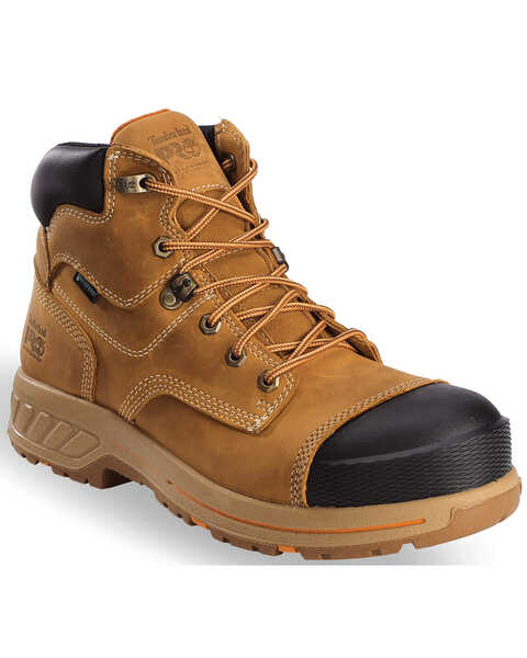 Timberland PRO Men's Helix HD 6" Work Boots - Comp Toe, Wheat, hi-res
