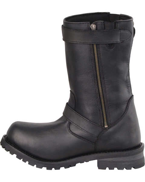 Milwaukee Leather Men's 11" Classic Engineer Boots - Wide, Black, hi-res