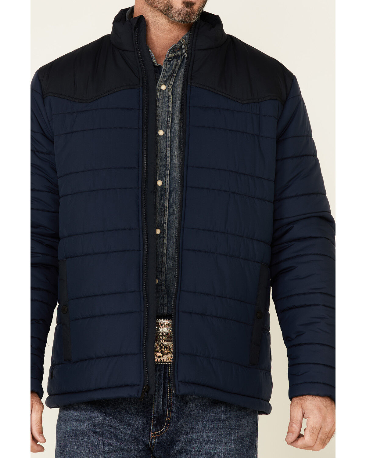 Image #3 - Cody James Men's Adobe Nylon Zip-Front Insulated Puffer Jacket , , hi-res