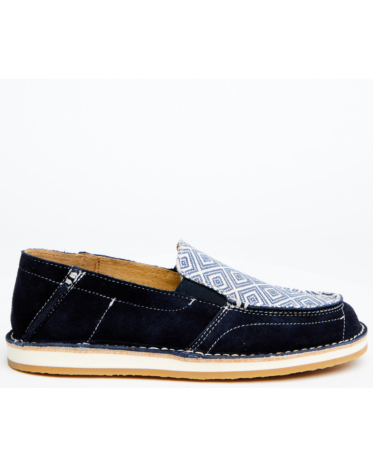 Image #2 - RANK 45® Women's Marini Southwestern Print Slip-On Casual Shoe - Moc Toe, Navy, hi-res