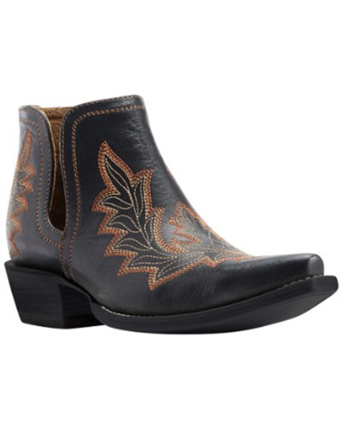 Ariat Women's Dixon Low Heel Booties - Snip Toe, Black, hi-res