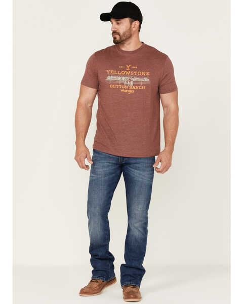 Wrangler Men's Heathered Yellowstone Dutton Ranch Graphic T-Shirt | Sheplers