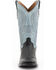 Ferrini Men's Smooth Quill Ostrich Exotic Boots - Broad Square Toe , Black, hi-res
