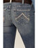 Image #4 - Ariat Women's Mid Rise Icon Stackable Straight Stretch Denim Riding Jeans, Indigo, hi-res