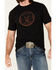 Cody James Men's Legends Circle Graphic Short Sleeve T-Shirt , Black, hi-res