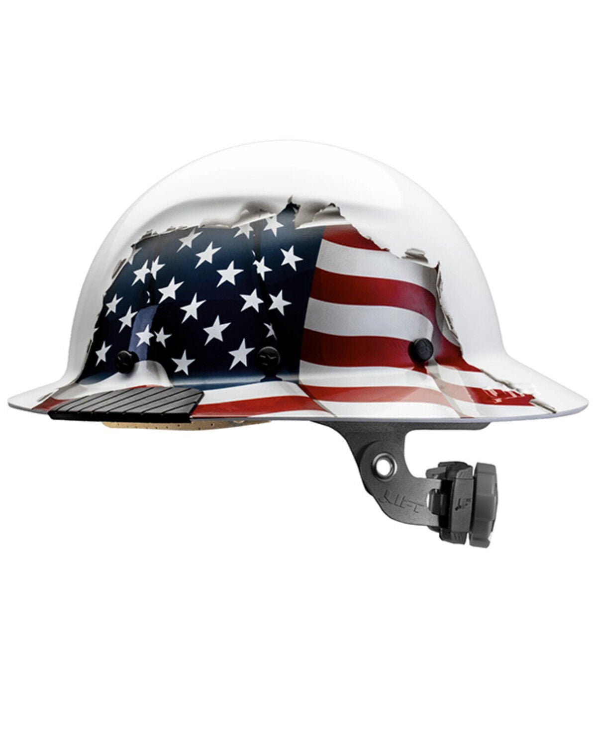 Lift Safety DAX American Flag Full Brim Hard Hat, Red/white/blue, hi-res