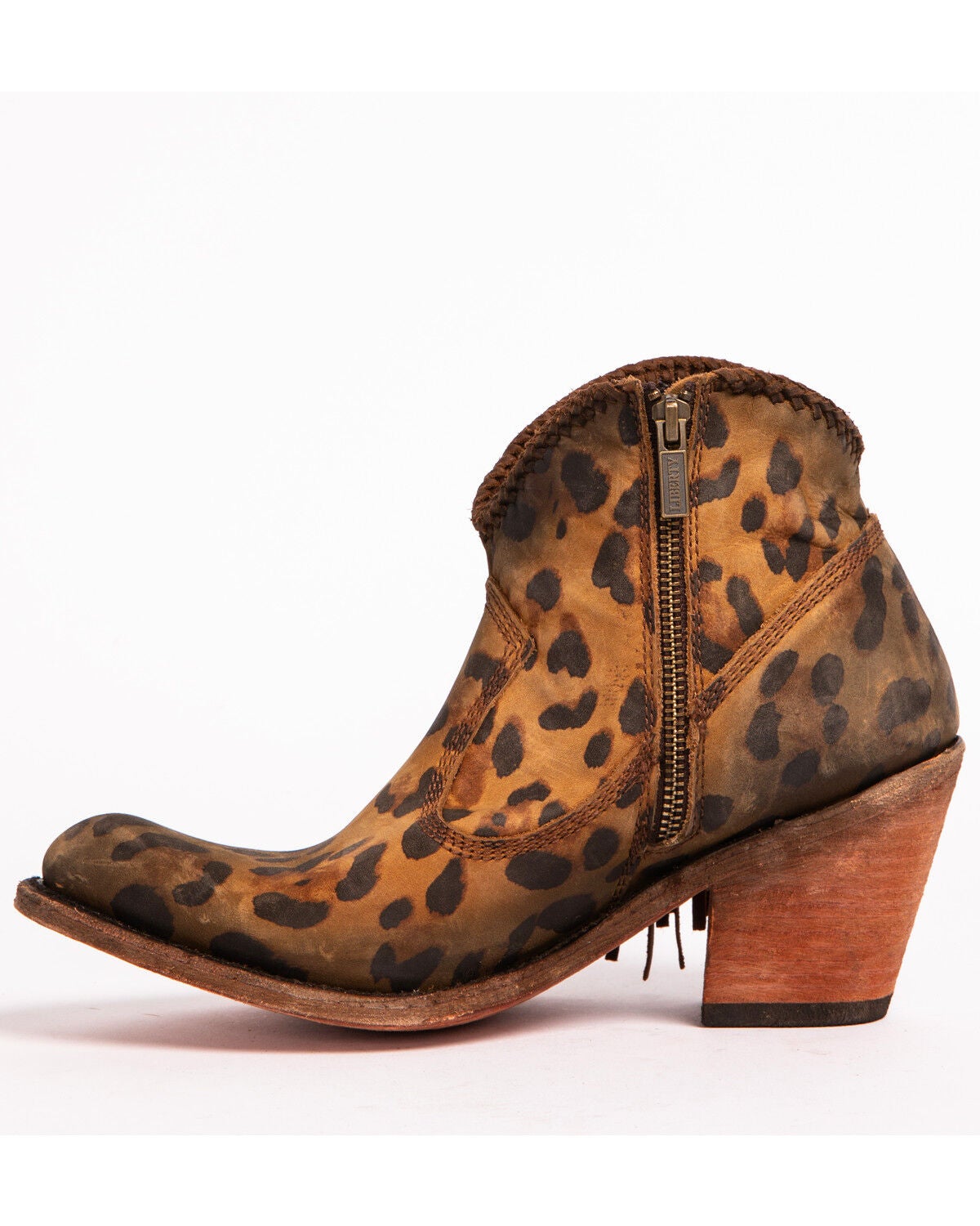 cheetah fringe boots