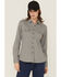 Image #1 - Forge Workwear Women's FR Knit Long Sleeve Button-Down Work Shirt, Grey, hi-res