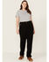 Image #1 - Ariat Women's Rebar PR Made Tough Straight Stretch Work Pants - Plus, Black, hi-res