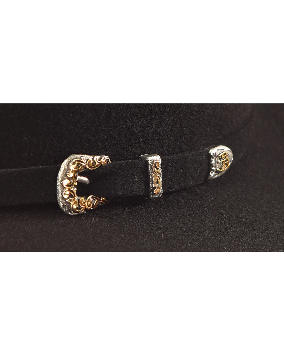 Image #2 - Justin Men's Newman 15X Felt Western Fashion Hat, Black, hi-res