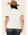 Ariat Women's R.E.A.L Bespangled Star Print Logo Short Sleeve Tee - Plus, White, hi-res