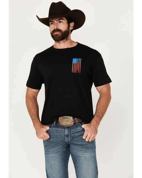 Image #2 - Howitzer Men's Allegiance Short Sleeve Graphic T-Shirt , Black, hi-res