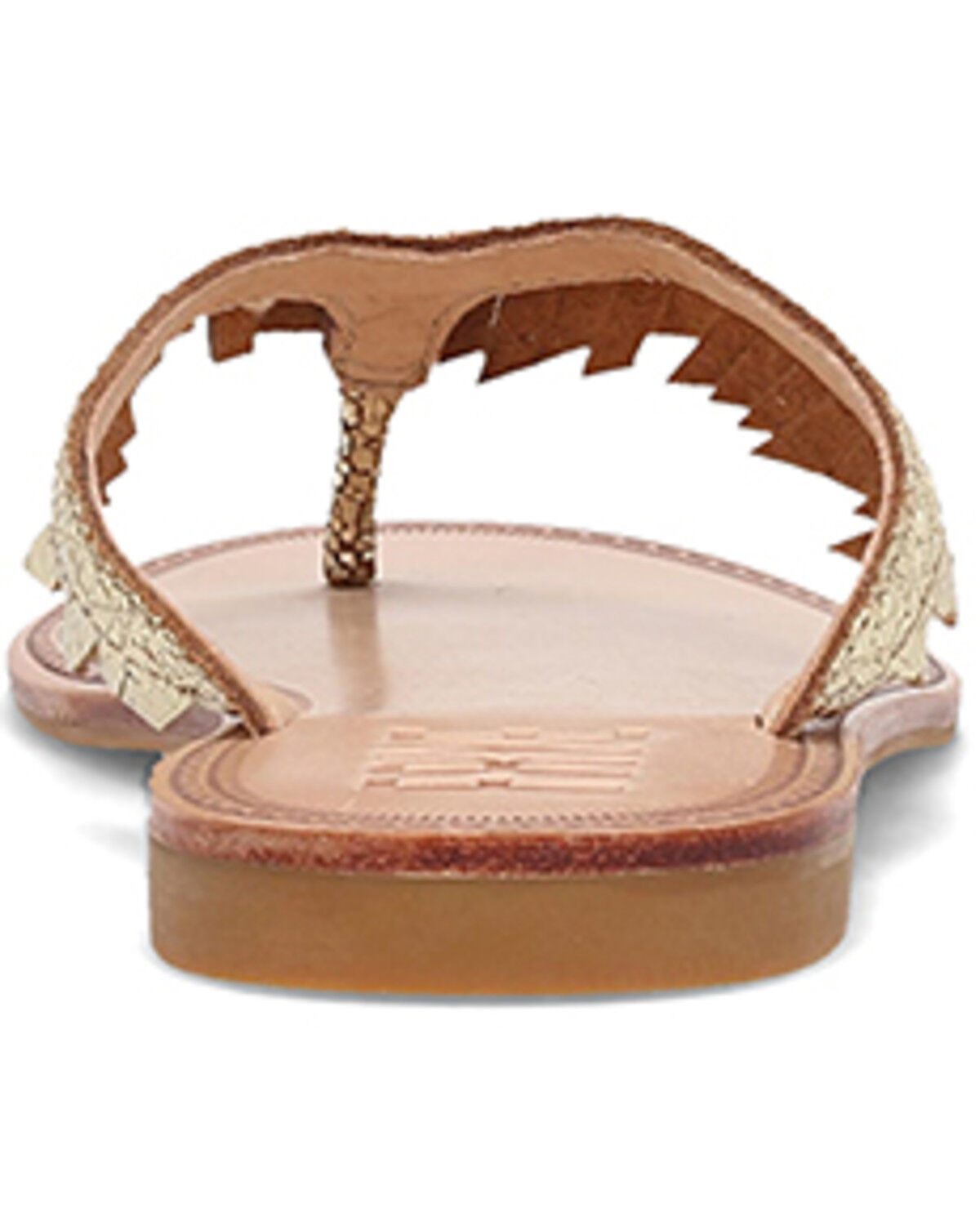 Image #5 - Frye Women's Ava Fringe Sandals, Gold, hi-res