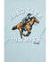 Image #2 - Wrangler Toddler Boys' Long Live Cowboys Long Sleeve T-Shirt, Teal, hi-res