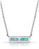 Image #2 - Montana Silversmiths Women's Opal Bar Necklace, Silver, hi-res