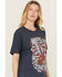 Image #2 - Ariat Women's Born USA Short Sleeve Graphic Tee, Navy, hi-res