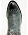 Laredo Men's Lizard Print Wingtip Western Boots - Pointed Toe, Grey, hi-res