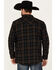 Image #4 - Moonshine Spirit Men's Giggin Plaid Print Long Sleeve Snap Western Shirt, Black, hi-res