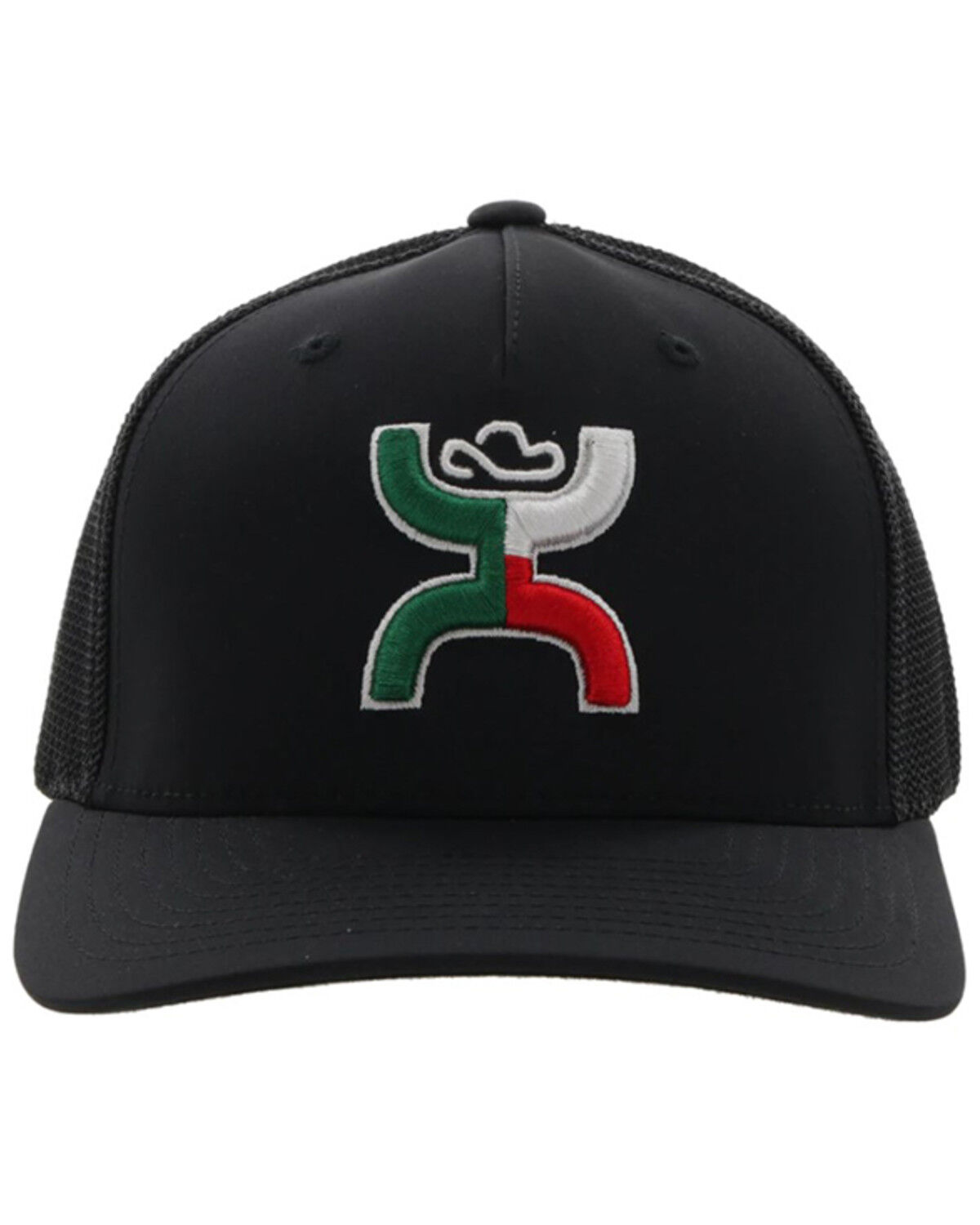 Image #3 - Hooey Men's Boquillas Logo Embroidered Trucker Cap, Black, hi-res