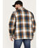 Image #4 - Wrangler Men's Sherpa Lined Flannel Shirt Jacket, Teal, hi-res