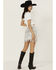 Image #3 - Rock & Roll Denim Women's Sequins Fringe Skirt, Silver, hi-res