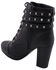 Image #8 - Milwaukee Leather Women's Studded Buckle Strap Laced Boots - Round Toe, Black, hi-res