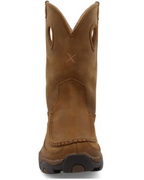 Twisted X Men's Distressed Saddle Hiker Boots - Moc Toe, Brown, hi-res
