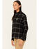 Image #2 - Carhartt Women's Rugged Flex Loose Fit Midweight Long Sleeve Flannel Shirt, Black, hi-res