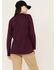 Image #4 - Ariat Women's Rebar Long Sleeve Work Shirt, Purple, hi-res