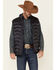 Image #1 - Cody James Core Men's Heather Charcoal Midnight Heat Sealed Zip-Front Puffer Vest - Big & Tall , , hi-res