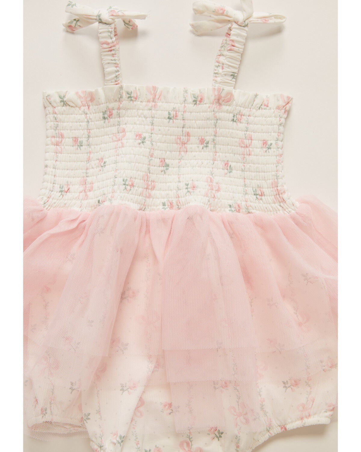 Image #2 - Angel Dear Infant Girls' Bow Bubble Tutu Onesie, Pink, hi-res